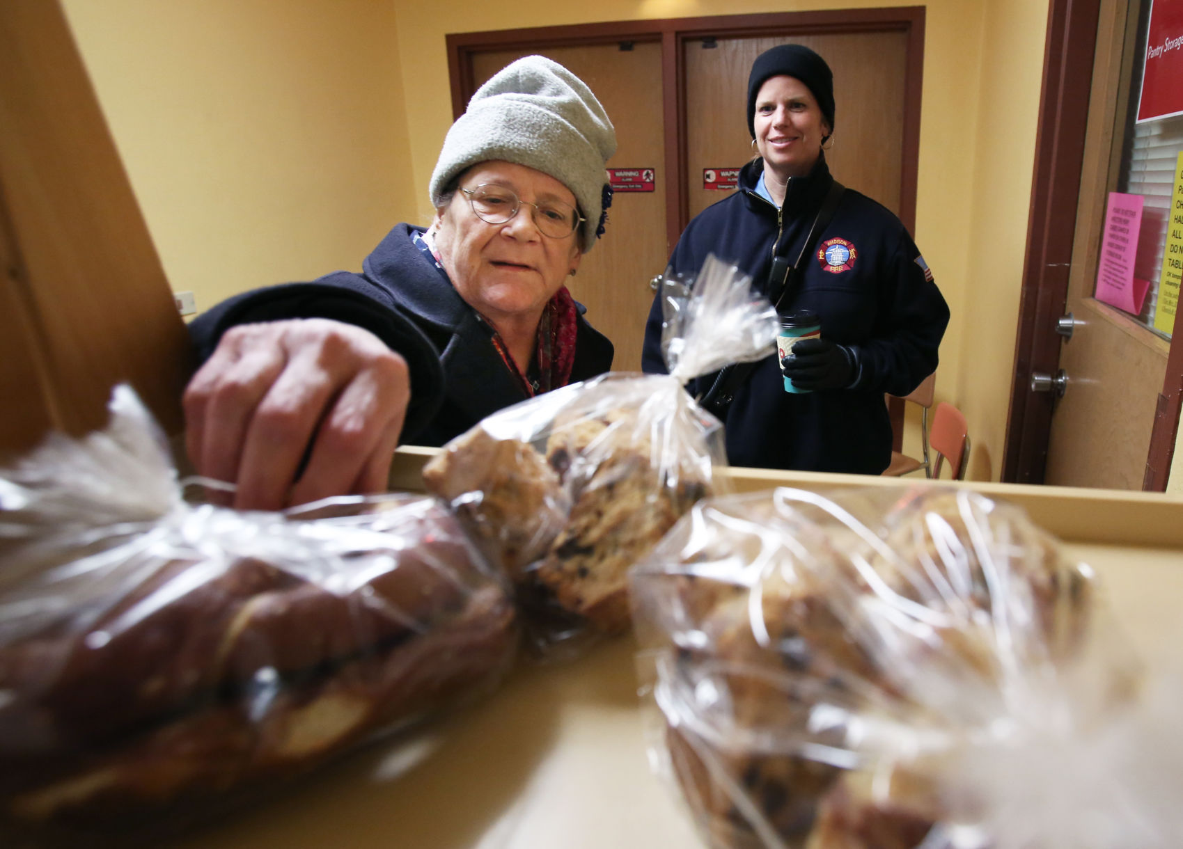 Mary getting bread